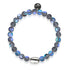 Grey | .925 Sterling Silver | Mermaid Glass Bead Bracelet